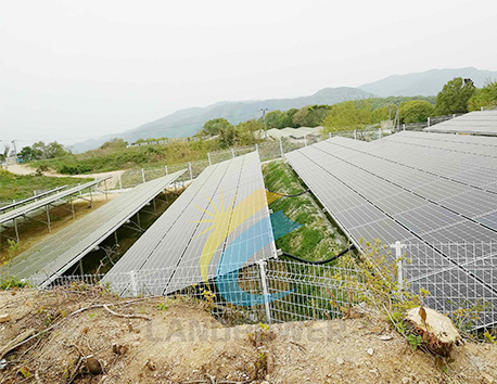 Montaje en suelo de aluminio 3 MW Japón