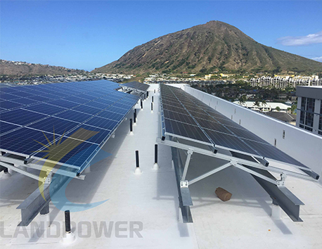 Montaje en techo de aluminio Hawaii 200KW