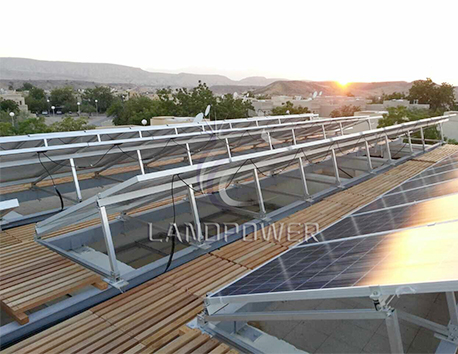 Panel solar de techo plano de 100 KW en Medio Oriente