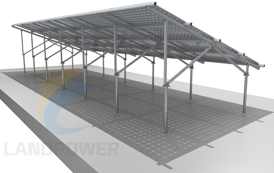 Bifacial Solar Panel Ground Mounting Structure